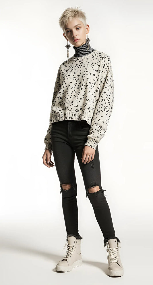 High Collar Sweater